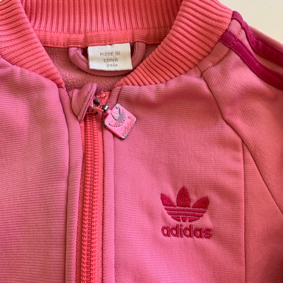 PINK ADIDAS TRACK SUIT JACKET - Picture 4 of 8
